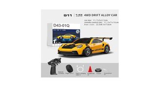 🔥 911 Drift RC – პრემიუმ მეტალის მანქანა 4WD