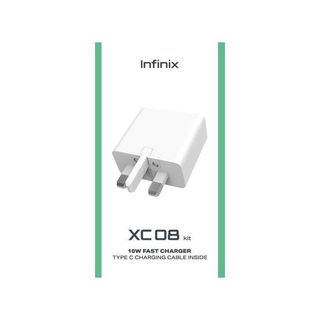 Infinix XC08 Kit 10W Fast Charger, White