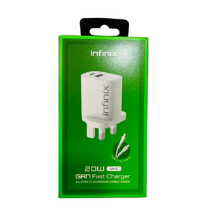 Infinix 20W Gan Fast Charger with Cable