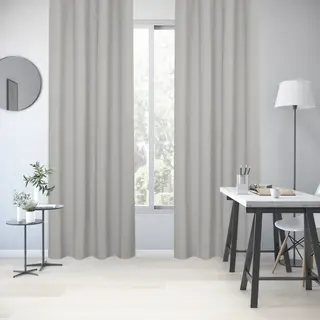 Tenda New Arel Blackout Grigio 140X280 Cm Con Occhielli