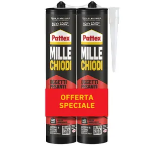 Bi-Pack Colla Di Montaggio Multimateriali Oggetti Pesanti Millechiodi 420Gr