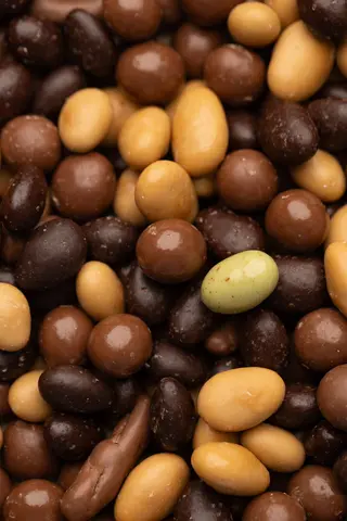 Mélange de fruits secs enrobés de chocolat 100g