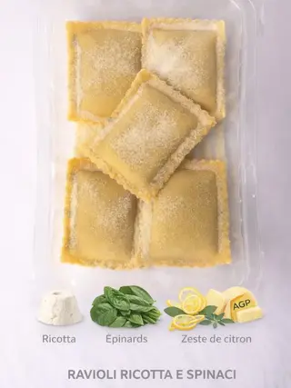 RAVIOLI RICOTTA E SPINACI