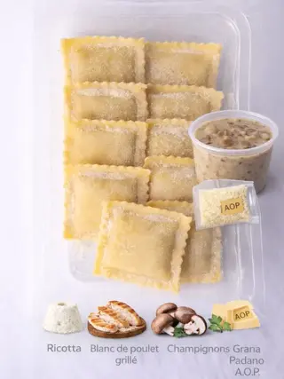 KIT RAVIOLI POLLO E FUNGHI