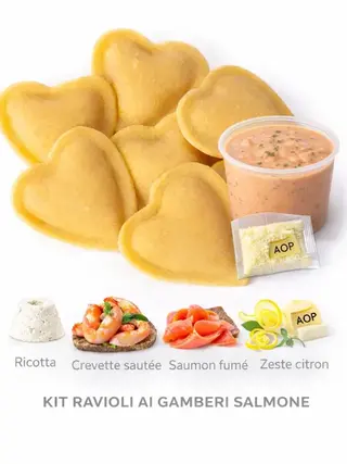KIT RAVIOLI AI GAMBERI SALMONE