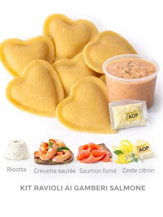 KIT RAVIOLI AI GAMBERI SALMONE