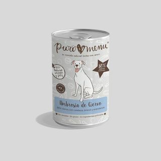 Lata de Comida Cocinada para perro - Ciervo 100% natural