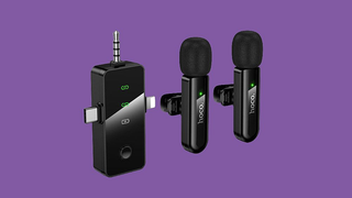 Hoco - 3 in 1 Dual Noise Cancelling Wireless Mic, iPhone+Type-c+3.5mm Jack