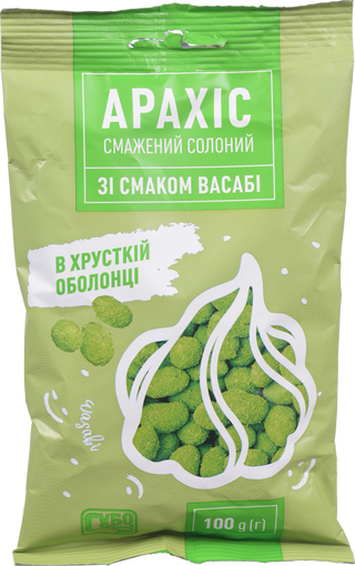 Арахіс Субота 100 г пак. хруст. обол. васабі