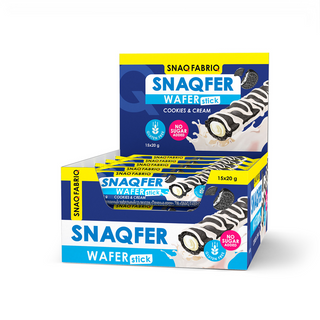 SNAQ FABRIQ "SNAQFER" ვაფლი ორცხობილის და კრემის შიგთავსით 20გრ