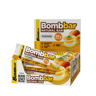 BOMBBAR პროტეინ ბარი – ბანანის და მანგოს პუდინგით 60გრ