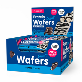 ChikaLab "WAFERS" ორმაგი ვაფლის დესერტი, ორცხობილით და კრემით 40 გრ.