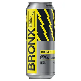Напій слабоалкогольний енергетичний BRONX 8% 0,5 л