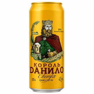 Пиво Король Данило Екстра світле 3,8% 0,5 л