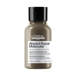 Absolut Repair Molecular Champú Profesional Sin Sulfatos Cabello Dañado 100 ml - L'Oréal Professionnel - 100 ml