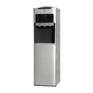 MIKA Black & Silver Water Dispenser with Ice Maker