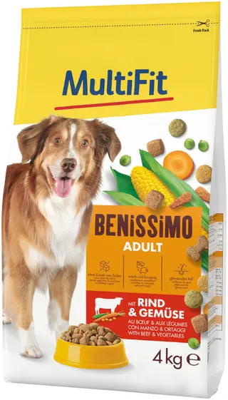 Promocja: 2 szt. - 20% Multifit Benissimo Wołowina. Warzywa 4kg