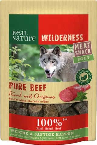 Promocja: 2 szt. - 20% Real Nature Wilderness Soft Snack wołowina 150g