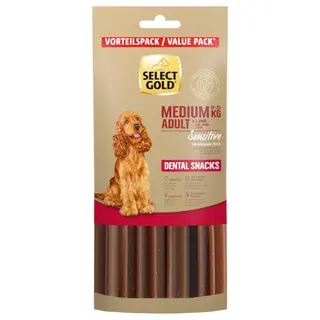 Promocja: 2 szt. - 20% Select Gold Sensitive Dental Snack Medium 504g