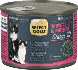 Promocja: 6 szt. - 15% Select Gold Babycat+Mother Kurczak 200g