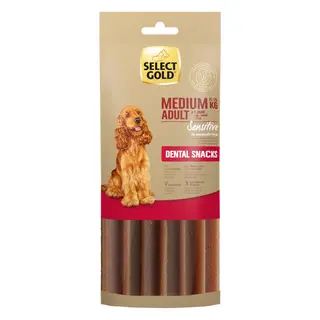 Promocja: 2 szt. - 20% Select Gold Sensitive Dental Snack Medium 168g