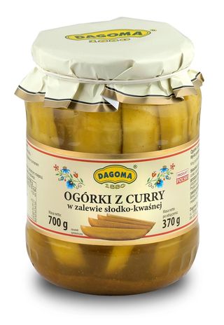 Ogórki Curry 700g Dagoma