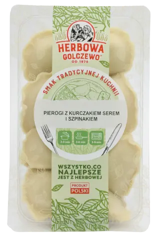 Pierogi z Kurczakiem Seremi Szpinakiem 400g Herbowa