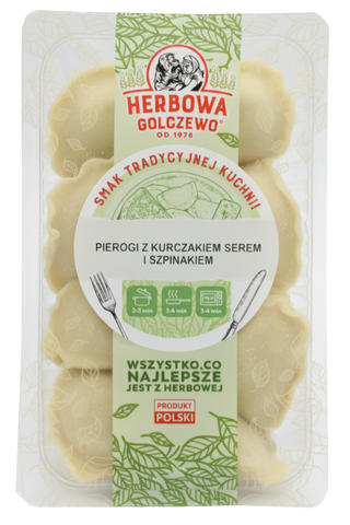 Pierogi z Kurczakiem Seremi Szpinakiem 400g Herbowa