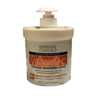 ADVANCED CLINICALS Vitamin C Brightening Cream, 16oz