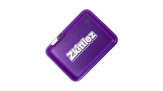 Tava pentru rulat, Zkittlez GlowTray , Mov,  28 x 21.5 x 3cm