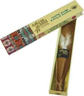 Betisoare parfumate Native Soul, White Sage & Palo Santo, 15gr.