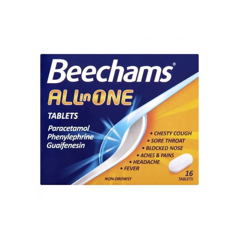 Beechams All-In-One Tablets, 16 Count