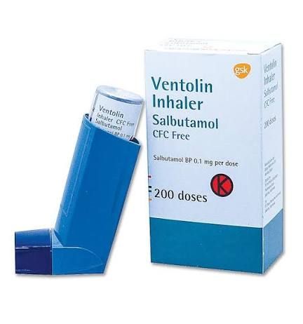 Gsk Ventolin Blue Inhaler, 200 Doses