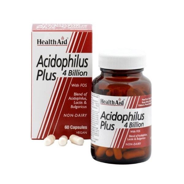 Healthaid Acidophilus Plus Vegan Capsules, 60 Count