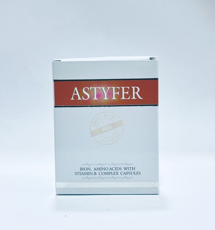 Astyfer Iron Amino Acids Vitamin-B Capsules, 30 Count