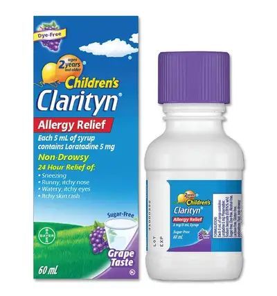 Clarityn Children's Grape Syrup 60Ml