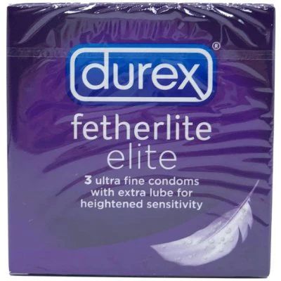 DUREX Fetherlite Elite Condoms, 3 Pack