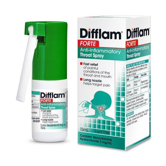 Difflam Forte Sugar-Free Throat Spray, 15Ml