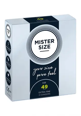 პრეზერვატივები Mister Size 49 მმ x 3