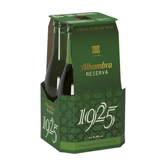 Cerveza Alhambra Reserva 1925 Botella 33Cl. Pack 4 Uds.
