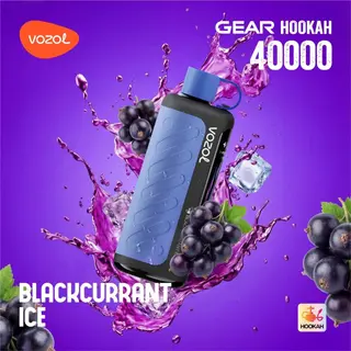 Vozol Gear Blackcurrant Ice Hookah, 40000 Puffs