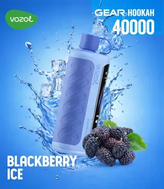 Vozol Gear Blackberry Ice Hookah, 40,000 Puffs