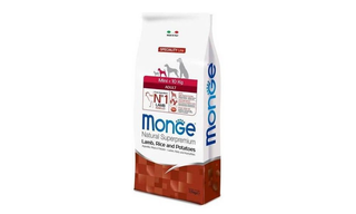Monge Dog Mini Adult — მონოპროტეინული საკვები მცირე ჯიშის ზრდასრული ძაღლებისთვის კრავით, ბრინჯით და კარტოფილით