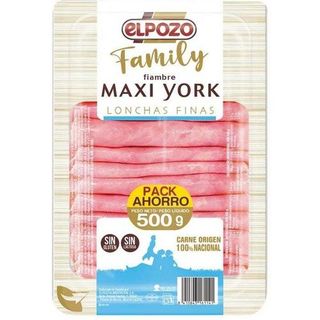 Fiambre Maxi York Lonchas Finas 500 G