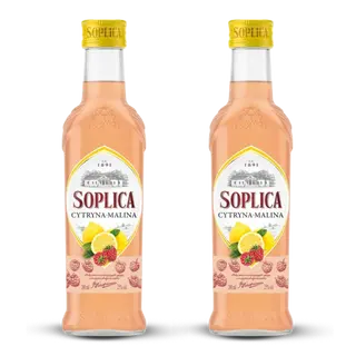 2 x SOPLICA CYTRYNA MALINA 25% 0,2L