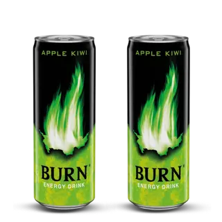 2 x NAPÓJ ENERGETYCZNY BURN APPLE KIWI 0,25L PUSZ. ZW.