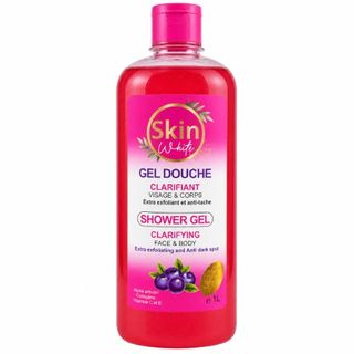Skin White Gel Douche Exfoliant et anti-tache visage et corps 1L