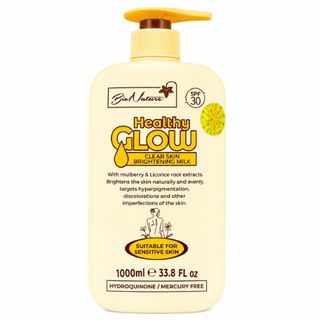 Lait Peau éclatante Healthy Glow Bio Nature pour peaux sensibles 1000ml