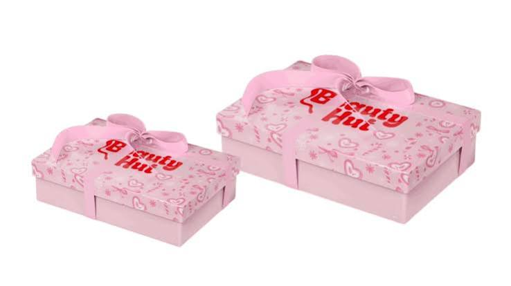 Beauty Hut Pink Christmas Gift Box, Large