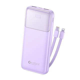 Baterie Externa Cellara Colectia Versa Pro Capacitate 10000 Mah Pd 22.5W Cu Cablu Type C/Lightning - Mov